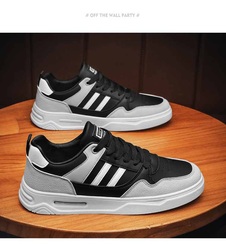 Summer new style college style low-top breathable men's sneakers casual sports shoes trendy white shoes all-match