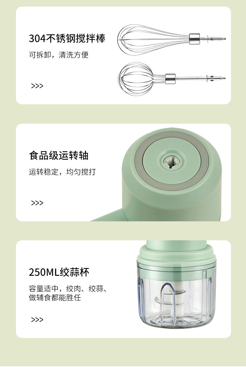 Portable wireless whipping creamer Handheld electric mini whisk One piece drop shipping cross border mixer