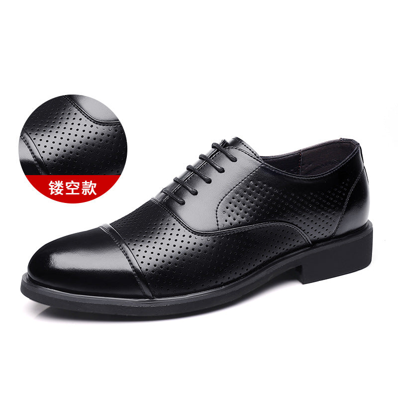 New men's height-increasing shoes for all seasons, business formal leather men's leather shoes, British casual wedding shoes for men