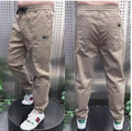Dennis Trousers Company Early Autumn Six Pockets High Elastic Skinny Casual Pants All-match Casual Straight Pants Men