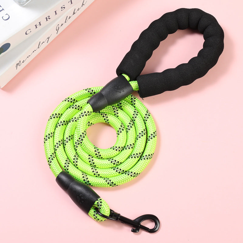 Pet Leash Explosion-proof Punching Dog Leash Reflective Round Rope Dog Chain Leash Leash Not Leash Hand Leash Cross-border Special Supply