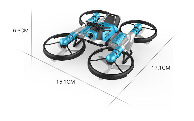 Land and air folding deformation motorcycle quadcopter gesture sensing aerial drone remote control aircraft toy