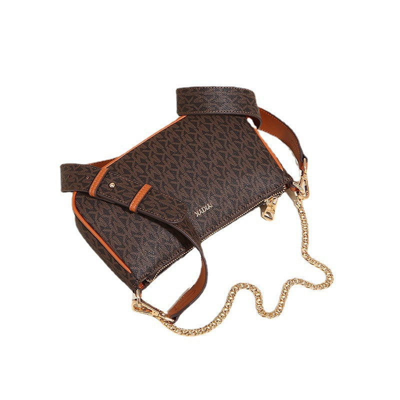 Three-in-one mahjong small bag fashionable old flower 2022 new style shoulder bag messenger bag female all-match wholesale