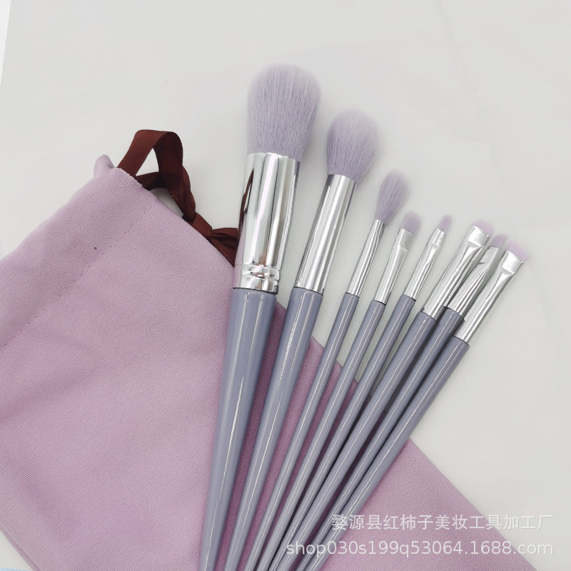 Beauty four seasons green makeup brush set bristles soft 13 blush eye shadow concealer foundation loose powder highlight brush