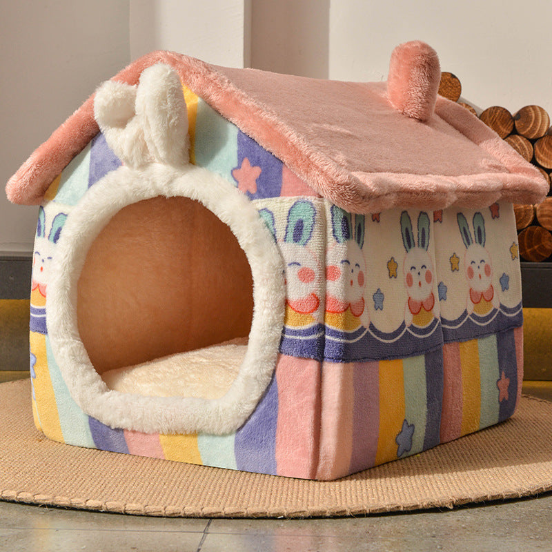 Manufacturer wholesale cat nest, cat villa, kennel house, universal for all seasons, internet celebrity closed cat house, pet supplies