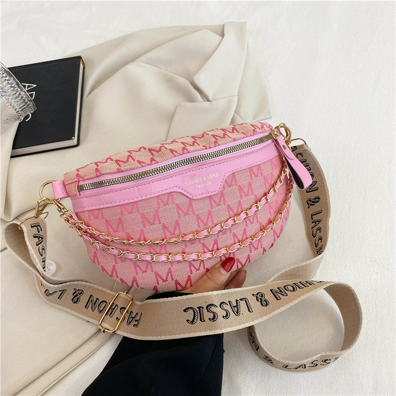Internet celebrity chest bag ins fashion bag 2023 new trendy ladies shoulder Messenger summer casual all-match small pocket