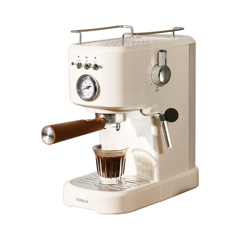 Konka cross-border supply of Italian coffee machine semi-automatic extraction steam milk foam with insulation home coffee machine