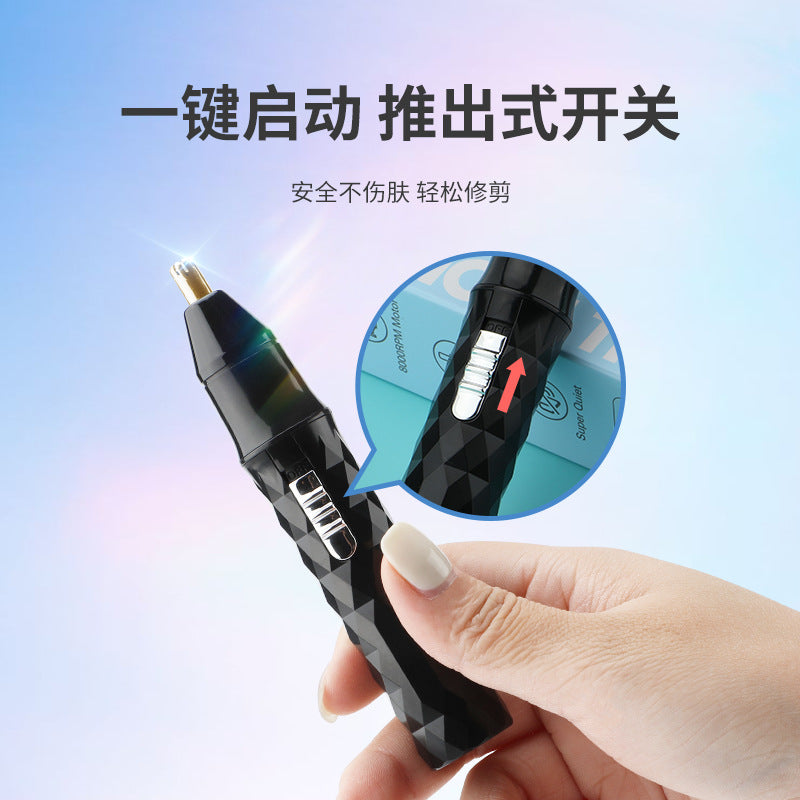 Wholesale Portable Nose Hair Trimmer USB Rechargeable Shaving Nose Hair Cleaner Electric Nose Hair Shaver