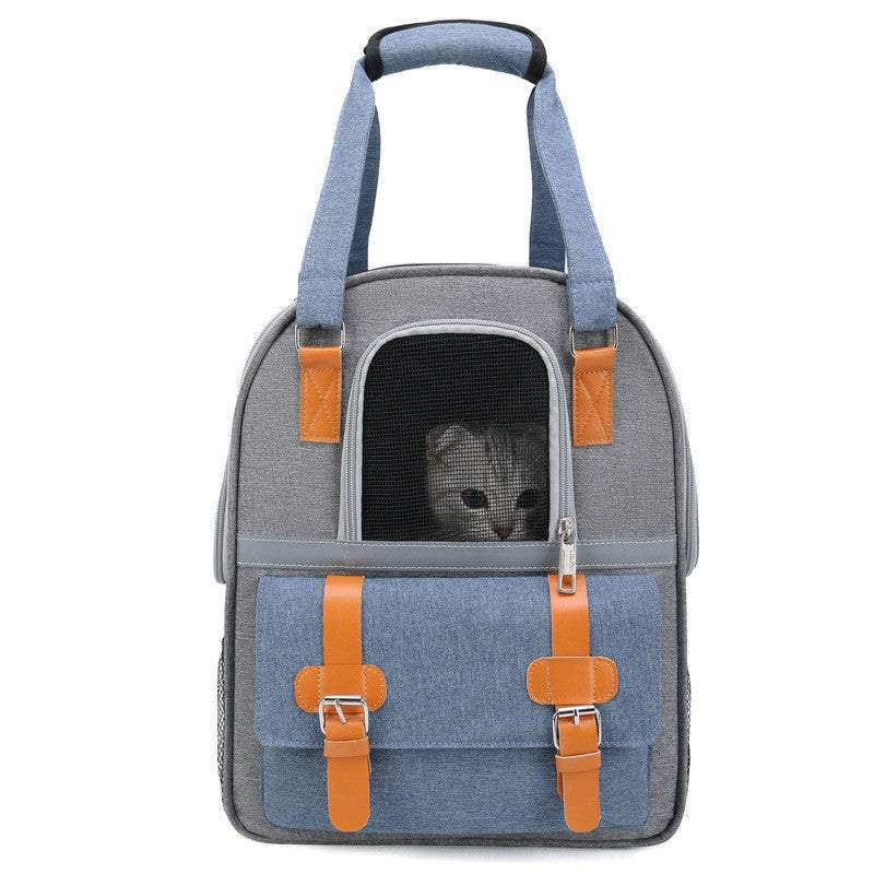 Cross-border hot-selling European and American pet bag wholesale out-shoulder cat backpack wear-resistant grab portable cat and dog bag