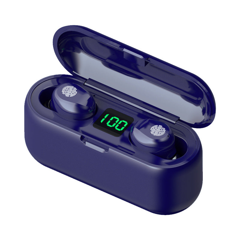 New private model F9-2 F9-5 F9-5C Macaron true wireless digital display Bluetooth headset 5.0 sports headset