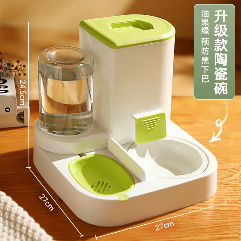 Pet water dispenser large-capacity dry and wet separation automatic water feeder water food feeder cat dog water dispenser