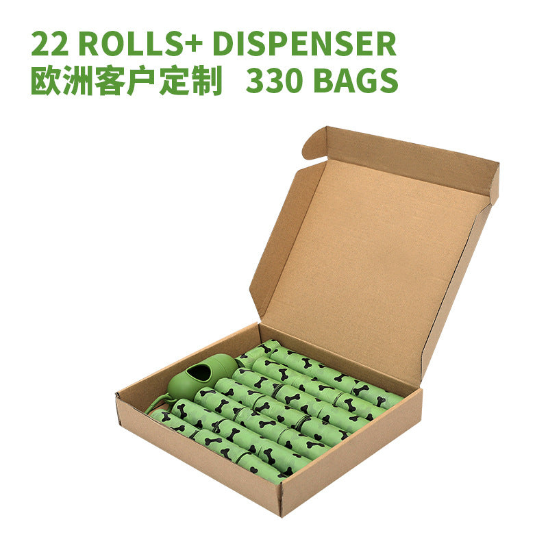 Cross-border new product dog poop bag poop picking bag dog dispenser environmentally friendly degradable poop picking bag car pet garbage bag