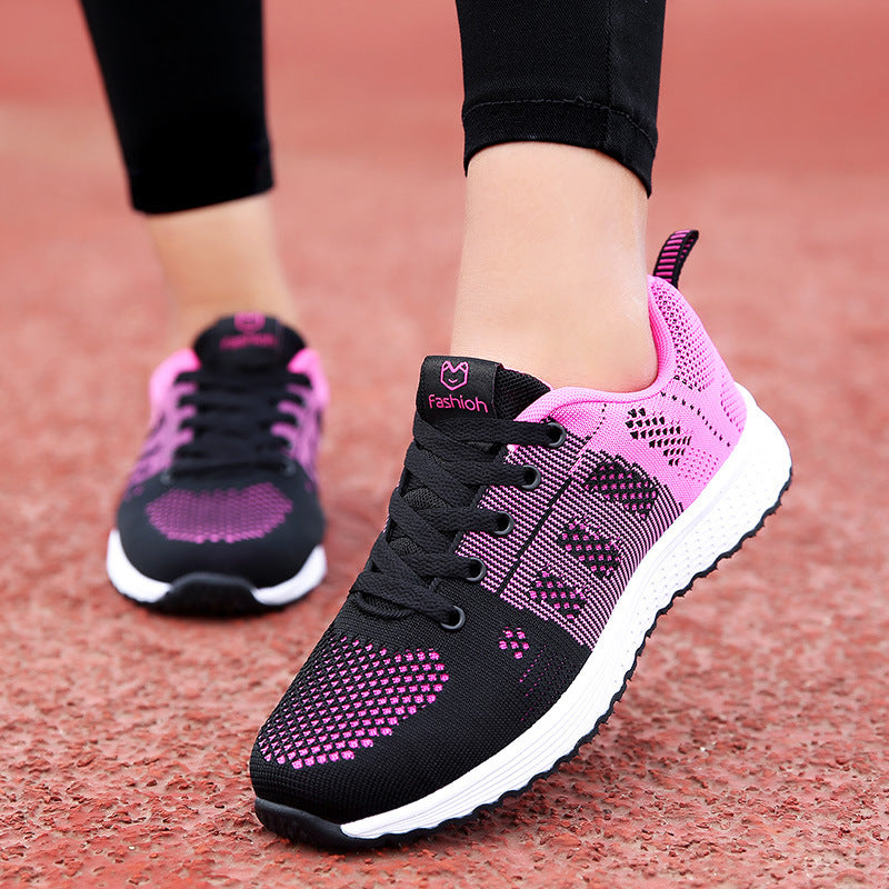 Sports shoes for women in all seasons cross-border foreign trade supply large size women's shoes Korean version breathable casual running shoes batch