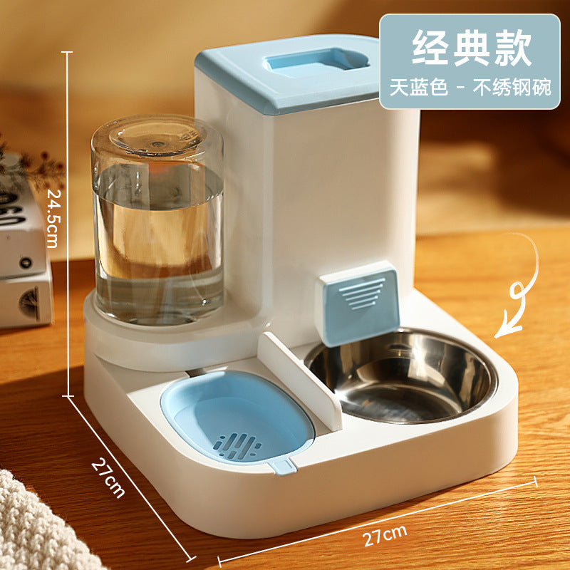 Pet water dispenser large-capacity dry and wet separation automatic water feeder water food feeder cat dog water dispenser