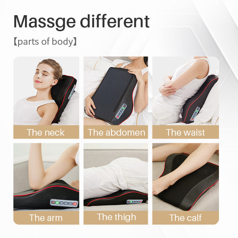 Cross-border cervical massager neck and waist multi-functional shoulder and neck massage cushion kneading electric lumbar massage pillow