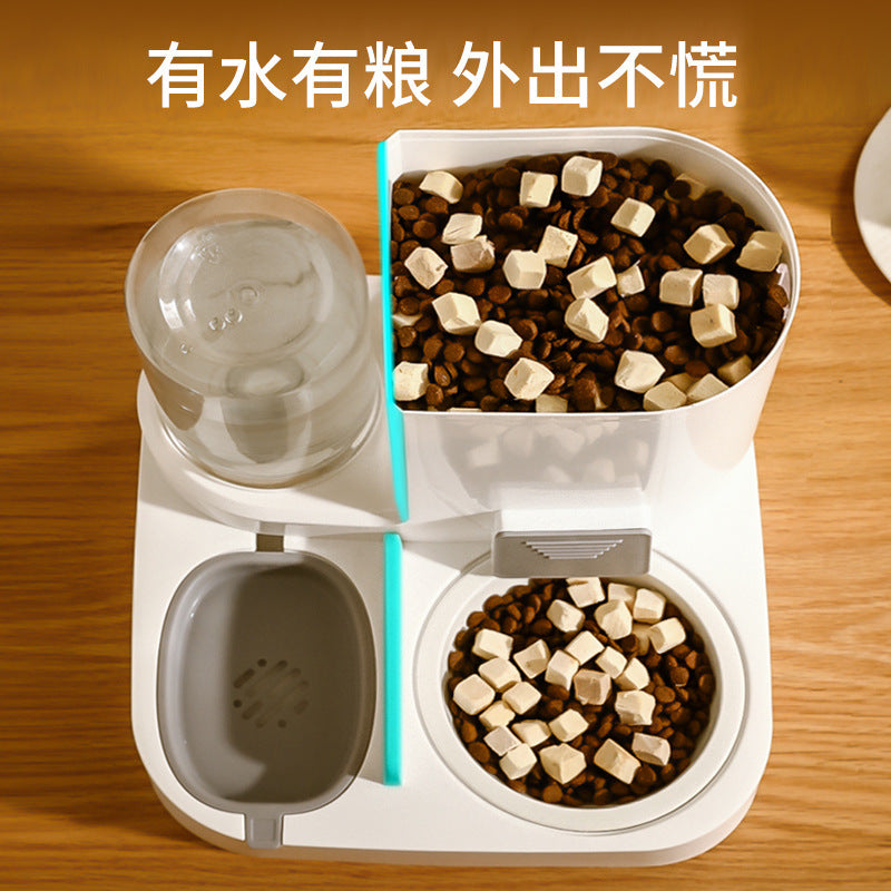 Pet water dispenser large-capacity dry and wet separation automatic water feeder water food feeder cat dog water dispenser