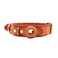 Cross-border pet dog special AirTag leather protective cover collar Apple positioning anti-lost collar wholesale