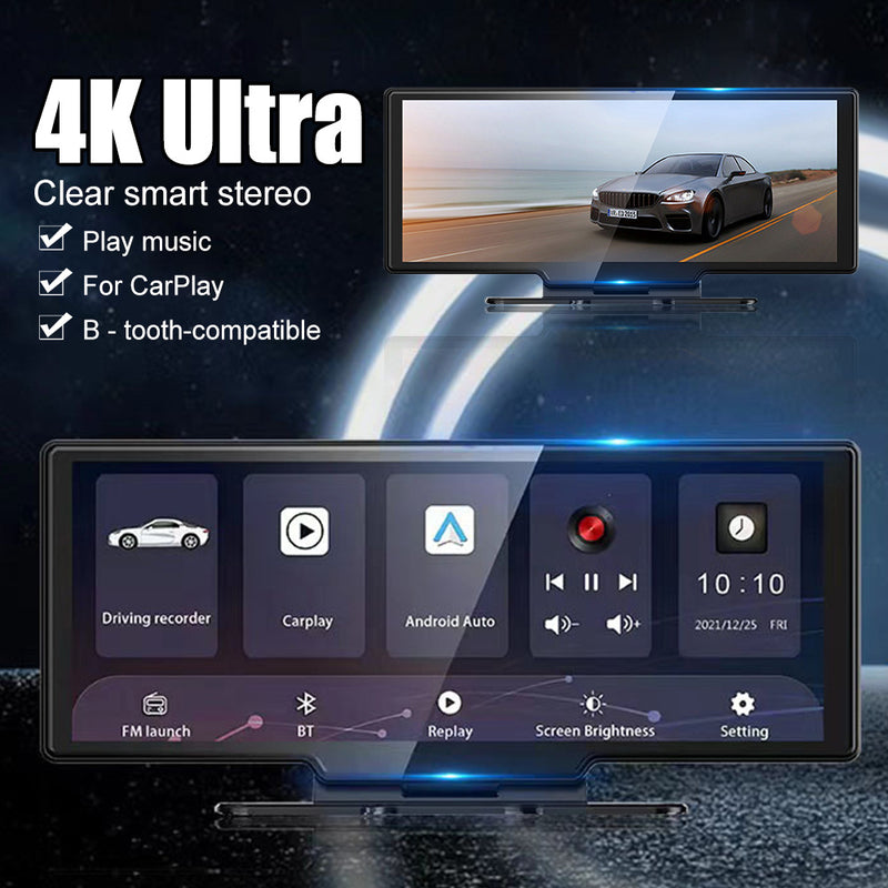 10.26 Smart screen CARPLAY navigation HICAR Bluetooth AndroidAuto4K center console driving recorder