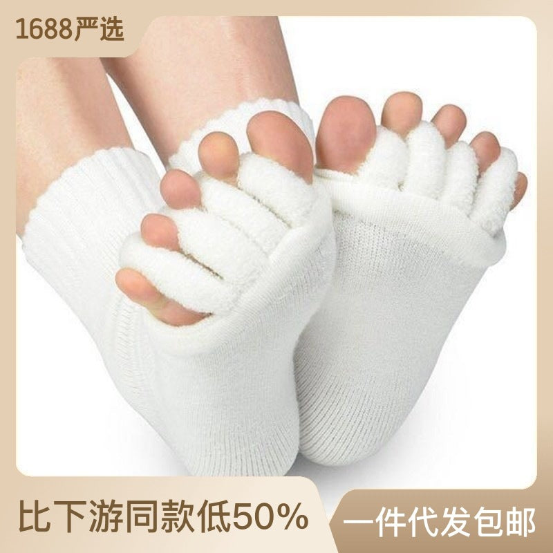 Toe socks, Korean health massage, yoga five-toe socks, leaky socks, correction of thumb valgus, Japanese floor socks