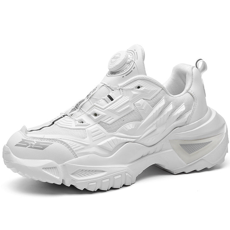 Sports shoes men's swivel buttons foreign trade large size daddy shoes couple running machine armor shoes men's shoes factory direct sales