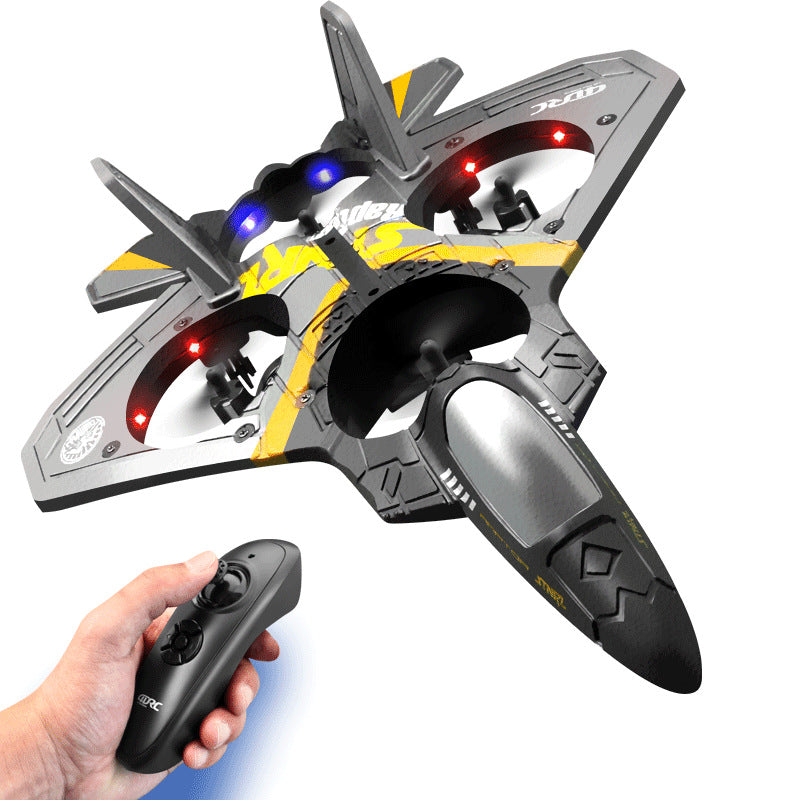 Remote control aircraft V17 fighter aircraft model glider foam drone children primary school boy toy plane