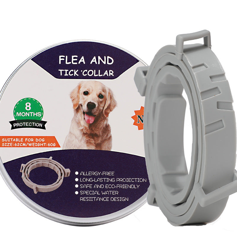 Cross-border pet cat and dog repellent collar flea repellent mosquito repellent dog collar flea repellent necklace waterproof strip factory direct sales