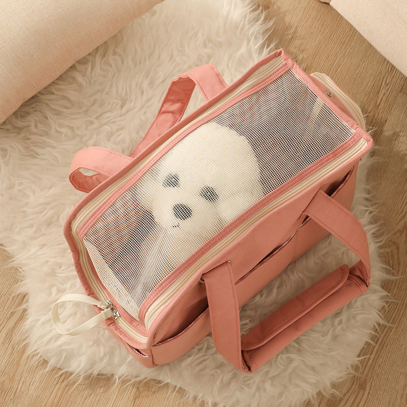 Fluffybaby Korean pet products cat cat dog travel out bag pure cotton large capacity pillow spot