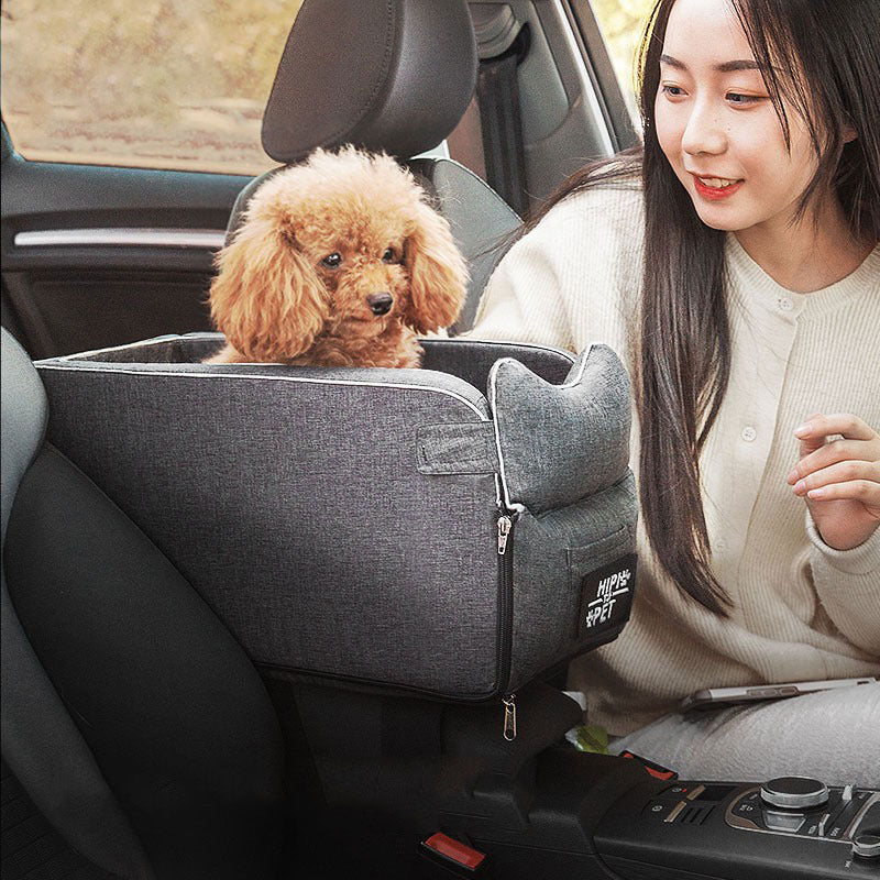 Cross-border popular car center control kennel dog kennel four seasons universal cat kennel supplies dog car mat pet car kennel manufacturer