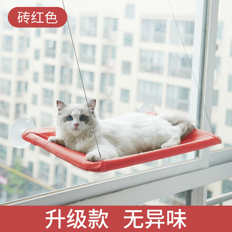 Amazon Explosive Four Seasons Pet Nest Supplies Suction Cup Cat Hammock Window Sill Hanging Cat Hammock Removable and Washable Cat Nest
