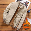 Cross-border supply 2022 winter new men's jacket plus velvet thick Korean version of the slim men's jacket stand collar men's trend