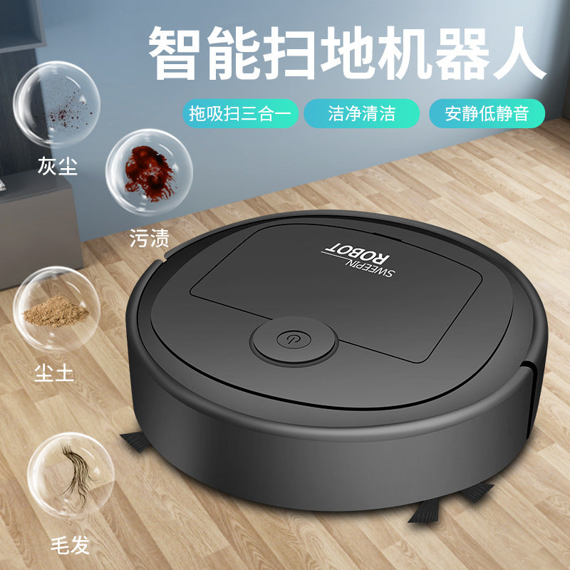 Intelligent sweeping robot three-in-one automatic sweeping suction drag cleaning machine lazy household vacuum cleaner gift wholesale