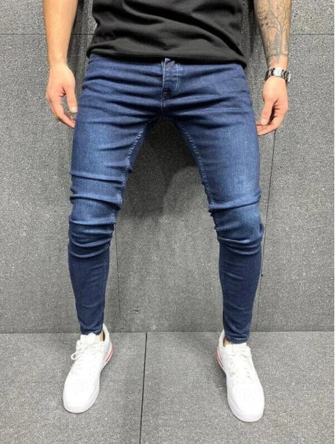 High quality European and American men's stretch skinny jeans