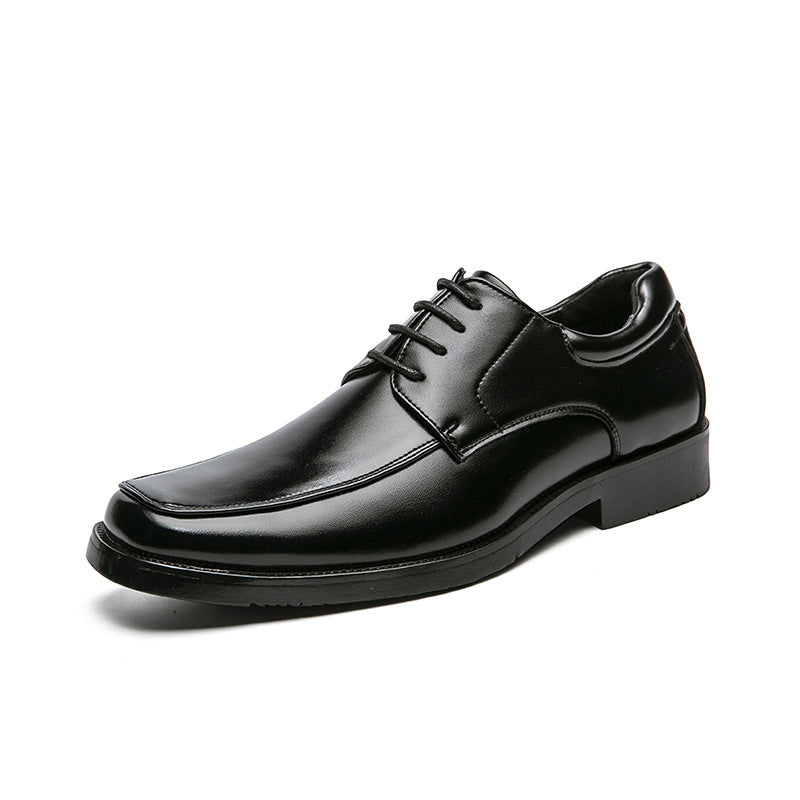 Square toe men's leather shoes cross-border large size 47 48 men's leather shoes business formal casual shoes British suit shoes