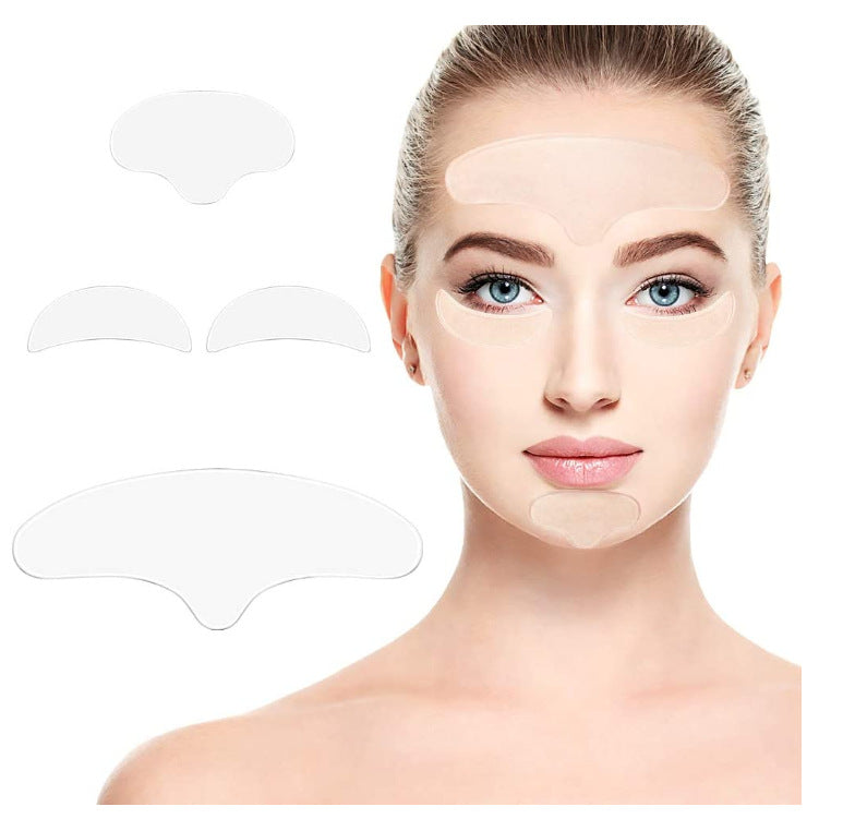 Factory direct sales of silicone anti-wrinkle stickers firming wrinkle anti-wrinkle silicone beauty stickers statute lines stickers eye stickers chest stickers OEM