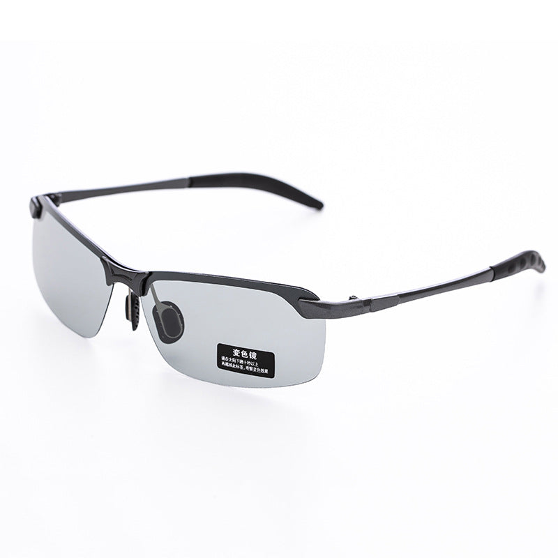 Smart Color-changing Polarized Sunglasses 3043 Sunglasses Men's Riding Day and Night UV Sunglasses