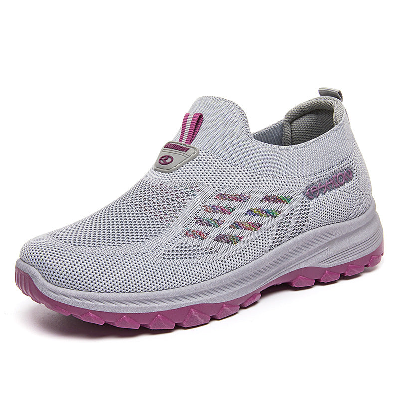 Women's casual shoes, autumn shoes for the elderly, shoes for middle-aged and old mothers, breathable soft soles, casual walking shoes, sports shoes for the elderly