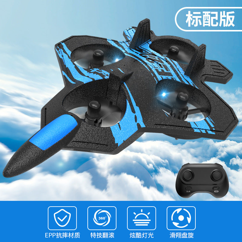 Cross-border children's remote control airplane toy, aerial photography, stunt tumbling fighter, quadcopter, fall-resistant boy manufacturer