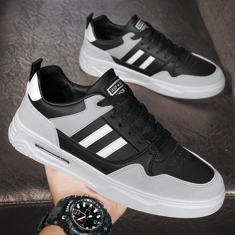 Summer new style college style low-top breathable men's sneakers casual sports shoes trendy white shoes all-match
