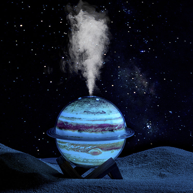 Cross-border creative planet lamp humidifier moon LED night light two-in-one USB atmosphere lamp moon lamp humidifier