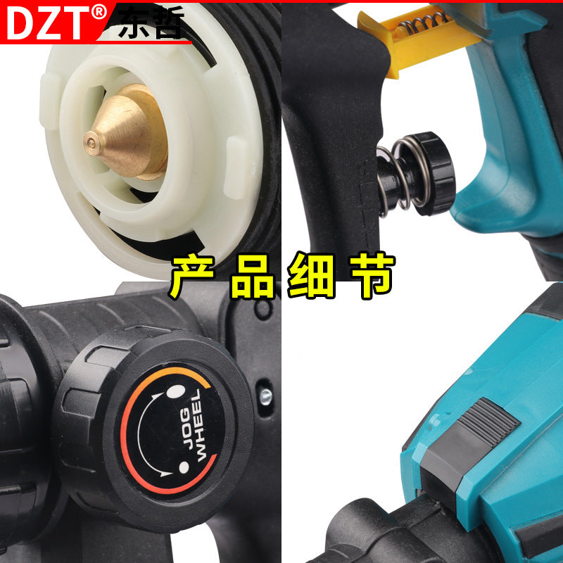 18V lithium battery spray gun rechargeable electric paint spray gun wireless paint latex paint spray tool portable spray gun