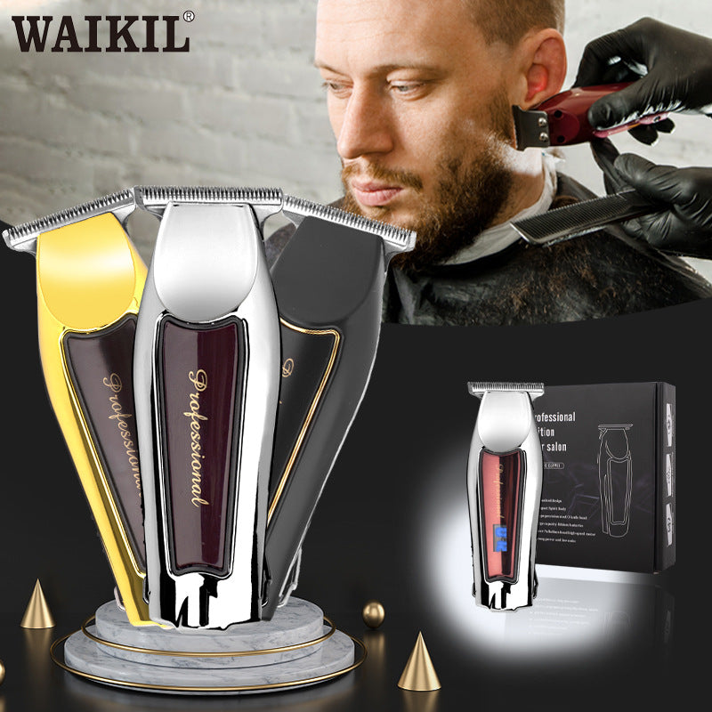 Factory direct sales Amazon cross-border hair clipper clipper razor horn knife digital display electric clipper carving hair clipper