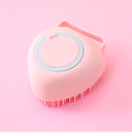 Baby pet safe baby soft hair shampoo brush bath household silicone bath brush bath artifact massage brush