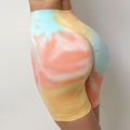 AliExpress European and American ins hot tie-dye yoga suit sexy seamless knitted fitness sports tight suit female