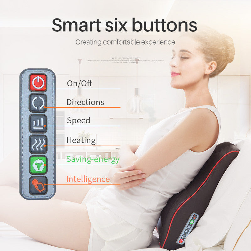 Cross-border cervical massager neck and waist multi-functional shoulder and neck massage cushion kneading electric lumbar massage pillow