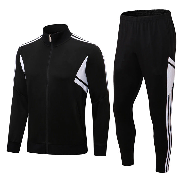 Half zipper long sleeve trousers suit training suit club basic football uniform jersey long zipper logo foreign trade