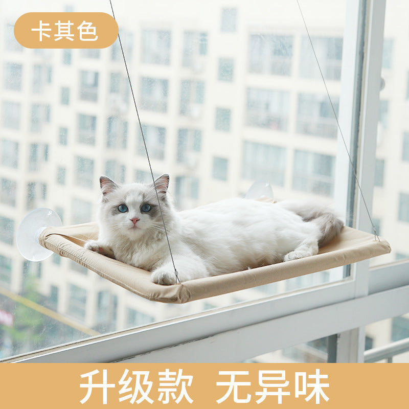 Amazon Explosive Four Seasons Pet Nest Supplies Suction Cup Cat Hammock Window Sill Hanging Cat Hammock Removable and Washable Cat Nest