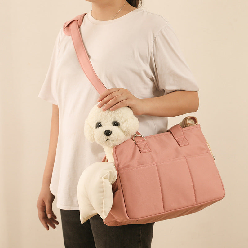 Fluffybaby Korean pet products cat cat dog travel out bag pure cotton large capacity pillow spot