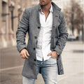 Plaid men's coat 2022 new product foreign trade wish coat European station Amazon windbreaker AliExpress wool wool wholesale