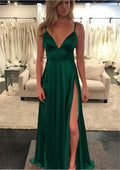 Summer forged suspenders deep V-neck backless official picture solid color slit mid-waist long skirt temperament commuter women's clothing