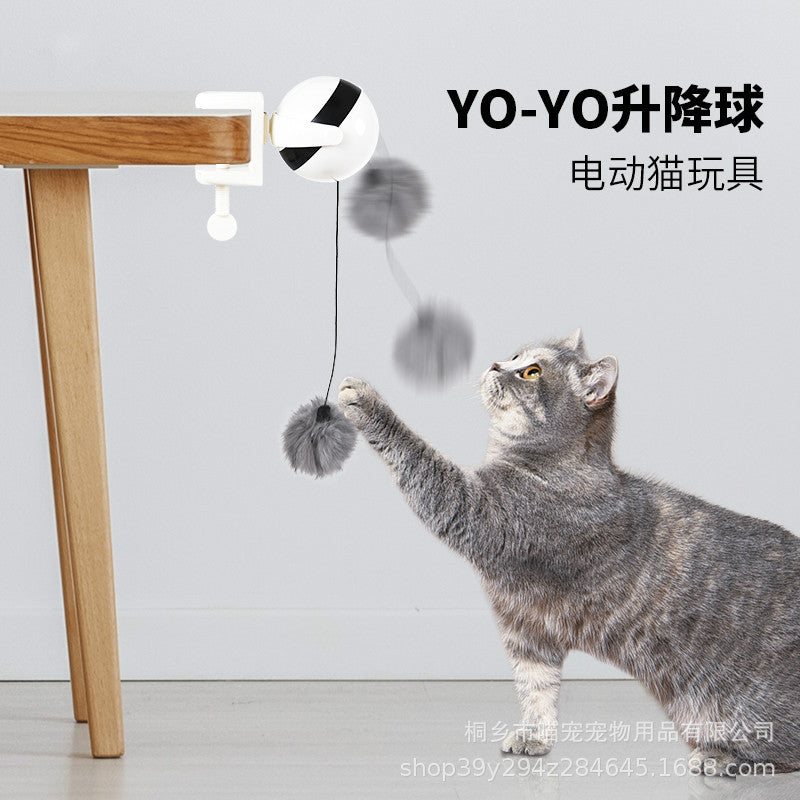 Amazon's new electric cat toy electric lifting ball self-entertaining cat toy interactive educational pet supplies